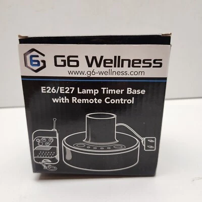 G6 Wellness E26/E27 Lamp timer base with remote control - Image 1 of 4