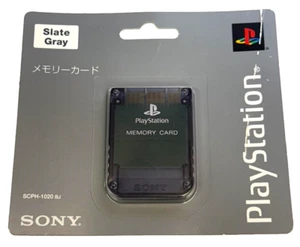 Sealed Genuine Sony Playstation 1 Memory Card 1MB Grey PS1 Official Slate Grey - Bild 1 von 2