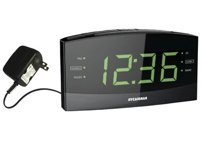 Radio reloj despertador doble dígito Proscan Bluetooth LED Jumbo con batería de respaldo Nuevo en caja Foto 1 de 4