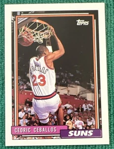 1992-93 Topps 🏀 Blank Back Error 🏀 Cedric Ceballos 🏀 Phoenix Suns - Picture 1 of 2