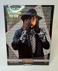 Album Di Raccolta Adesivi WWF World Wrestling Federation Merlin Quasi Completo! - Imagen 1 de 9