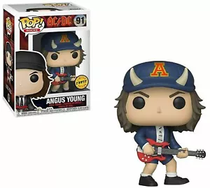 AC/DC CHASE ANGUS YOUNG 3.75" POP ROCKS VINYL FIGURE FUNKO 91 - Picture 1 of 3