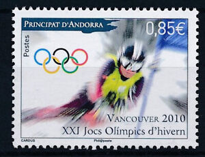 [BIN8035] Andorra (Fr) 2010 : Olympics / Ski - Good Very Fine MNH Stamp