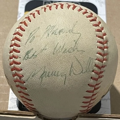 MAURY WILLS signed/ Autographed LA Dogers Baseball w/INSCRIPTION  JSA Certified - Image 1 of 4