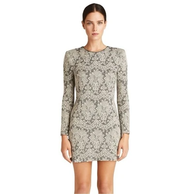 Mini Vestido Plein Sud Brocado Nuevo con Etiquetas FR42 US10 Negro Gris Blanco Hecho en Italia Foto 1 de 4