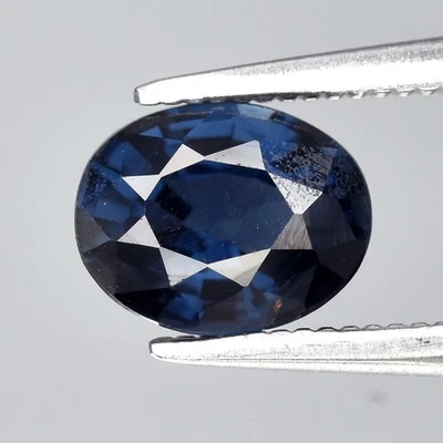 💎 Espinela azul natural ovalada de 0,84 quilates 6,3 x 5 mm VS - Piedra preciosa de África Foto 1 de 4
