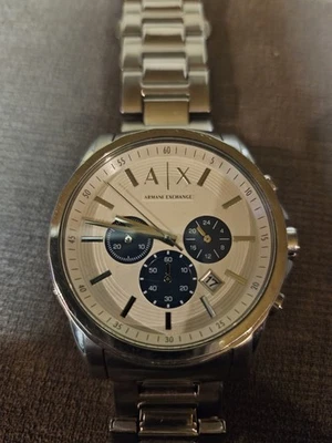 Reloj Hombre Armando Exchange Acero Inoxidable Tono Plata Pulsera Correa Foto 1 de 4