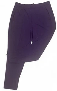 Eileen Fisher Stretch Jersey Knit Slouchy Easy Pant Medium Navy Blue Minimalist - Picture 1 of 5