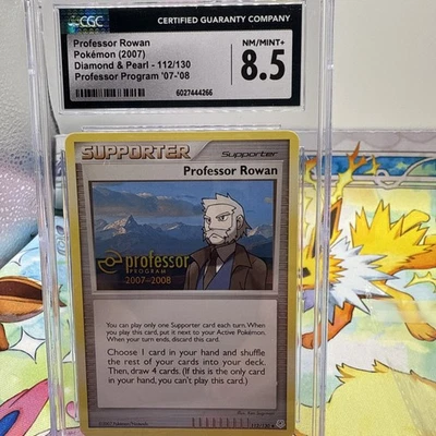 Professor Rowan 112/130 Professor Program Promo 2007-2008 Pokemon Card CGC 8.5 - Image 1 of 4