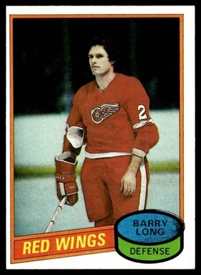 1980-81 Topps Barry Long Detroit Red Wings #258 - Image 1 of 2