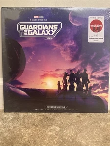 GUARDIANS OF THE GALAXY VOL 3 SOUNDTRACK LP PURPLE & BLUE VINYL WITH POSTER *NEW - Picture 1 of 6
