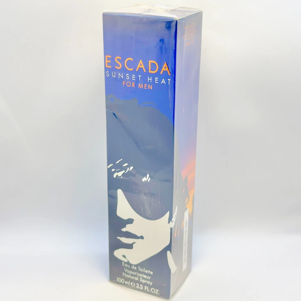 Escada Sunset Heat Men EDT Spray 3.3 fl oz / 100 ml NIB Sealed Discontinued Rare - Image 1 of 3