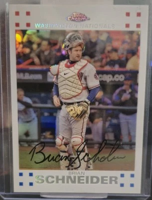 2007 Topps - Brian Schneider White Parallel /660 #214 - Image 1 of 2