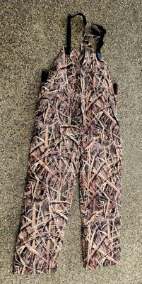 Cabela's Dry Plus Insulated Hunting Bib's Mossy Oak Shadow Grass Sz Large  - Image 1 of 4