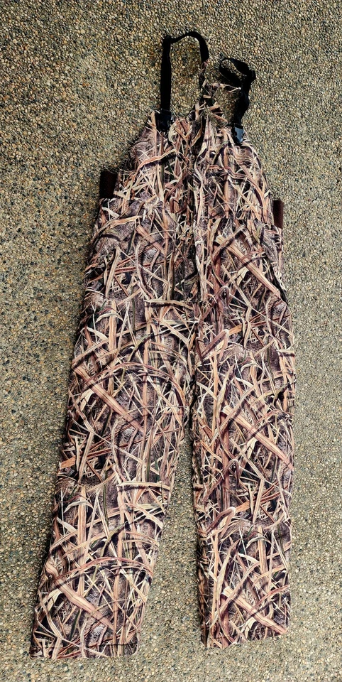 Cabela's Dry Plus Insulated Hunting Bib's Mossy Oak Shadow Grass Sz Large  - Image 1 of 4