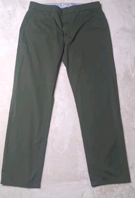 Calça verde exército J.Crew slim boyfriend chino tamanho 30 - Imagem 1 de 4