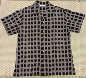 3Sixteen Freizeithemd in Schwarz Ikat 100% Baumwolle Herren Größe L - Bild 1 von 6