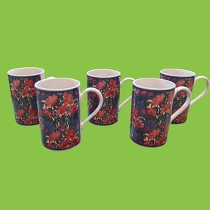 Tazas de café de té Liberty Of London China x 5 patrón de Clementina floral - Imagen 1 de 6