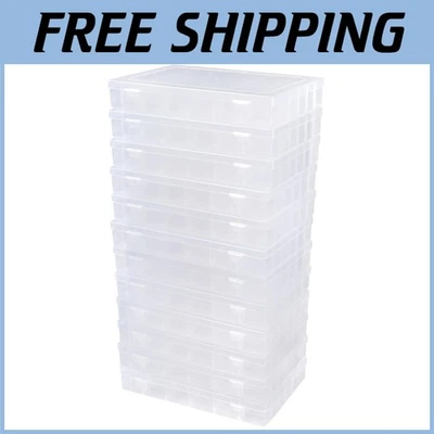 Paquete de 12 36 rejillas caja organizadora de cuentas de plástico con divisores Foto 1 de 4