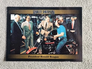 1992 Collect-A-Card Harley-Davidson Series-1  President Ronald Reagan #99 - Picture 1 of 2
