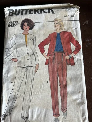butterick patterns 3180 Misses Jacket And Pants Sz 6-8-10 - Image 1 of 3