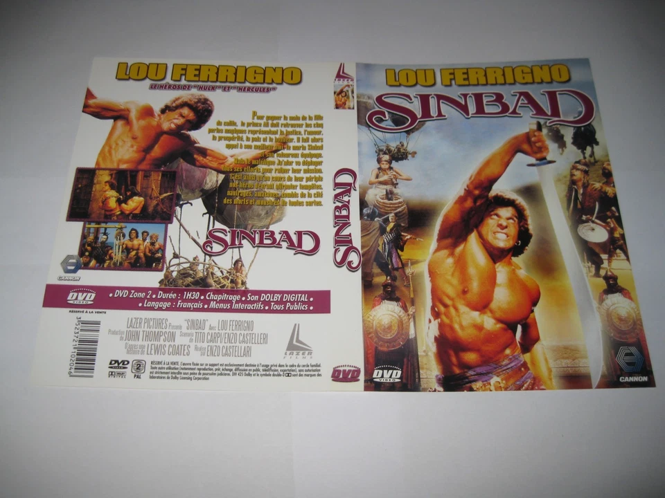 dvd  SINBAD  lou ferrigno  daria nicolodi alessandra martines castellari cozzi - Immagine 1 di 1