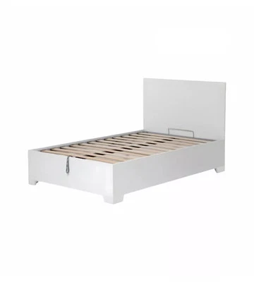 LETTO PIAZZA E MEZZA CONTENITORE CON PIEDINI "HI BOX" BIANCO 120X190 CM - Immagine 1 di 4