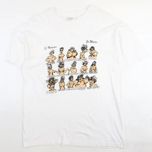 Vintage St. Martin Titten T-Shirt Gr. XL Parodie Humor - Bild 1 von 8