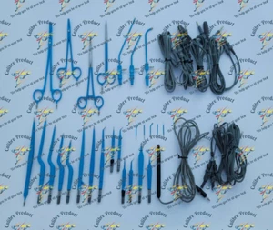 European Bipolar Monopolar Electrosurgical Forceps Sealer Suction Tube Set Of 33 - Picture 1 of 5