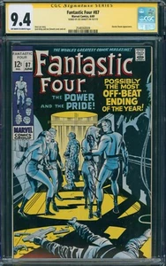 FANTASTIC FOUR #87 CGC 9.4 SS SIGNED JOE SINNOTT DOCTOR DOOM MARVEL COMICS 1969 - Picture 1 of 3