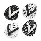 4-Piece Black & White Flip Flop Coasters for Wine, Beer and Cocktail