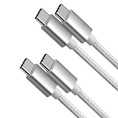 2-Pack Braided USB C Type-C Fast Charging Data SYNC Charger Cable Cord 3/6/10FT - Image 1 of 4