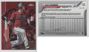 2020 Topps Chrome Update Target Red Refractor /25 Kole Calhoun #U-4