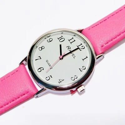 Ravel Easy Read Unisex Quartz Watch Pink Strap R0140.15.1 - Image 1 of 2