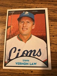 1979 TCMA JAPANESE PRO BASEBALL VERNON LAW SEIBU LIONS #17