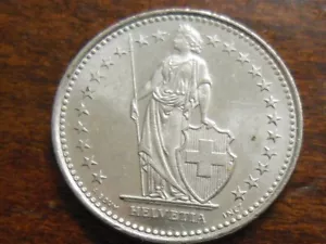 1987-B Swiss Half (1/2) Franc Coin - Picture 1 of 6