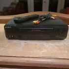 Sony SLV-N51 VCR 4 Head Hi-Fi Stereo VHS Player Recorder & Remote & AV Cables
