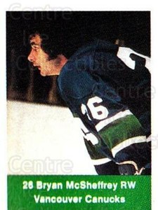 1974-75 NHL Action Stamps #285 Bryan McSheffrey