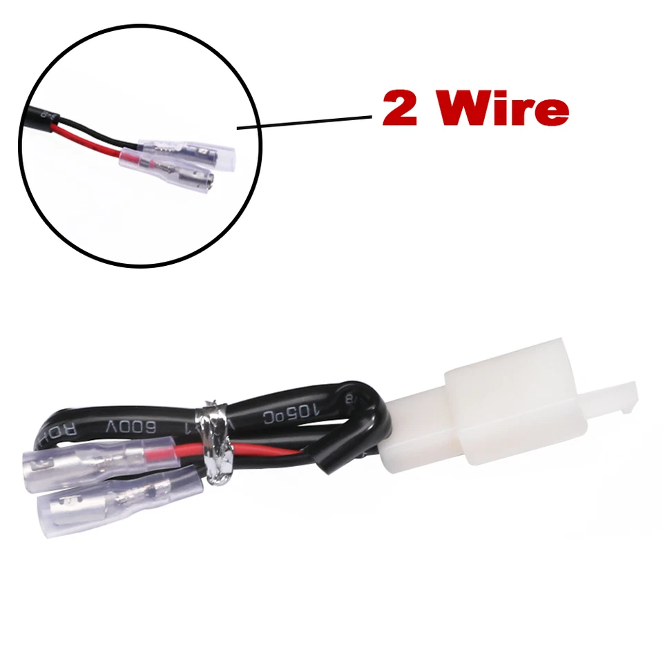 License Plate Light Adapter Connector Wire For KAWASAKI Ninja 125 300 400 500 — 第 1/4 张图片