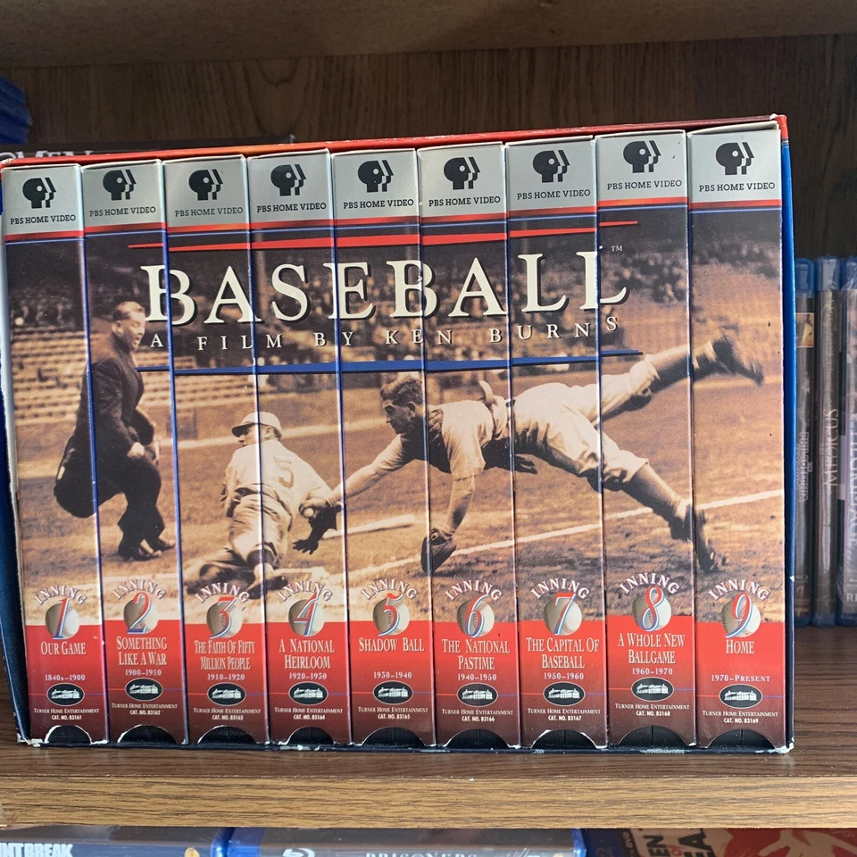 Baseball: A Film by Ken Burns - Nine Inning Boxed Set (VHS, 1997, 9-Tape Set) - Image 1 of 1