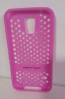 Samsung Galaxy S5 CASE PINK Cell Phone RUBBER Back Cover S-5 Nanette Lepore