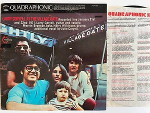 Larry Coryell At the Village Gate 1971 Quadraphonic 1973 Vanguard Lp NM- - Picture 1 of 4