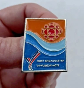 1994 CBC Host Broadcaster Commonwealth Games XV BC Canada Red Logo Hat Lapel Pin - Bild 1 von 12