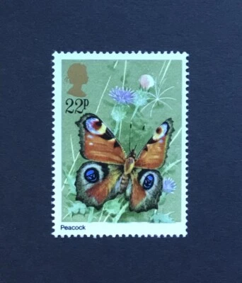 Estampilla postal 1981 Peacock Butterfly MNH - franqueo combinado Foto 1 de 2