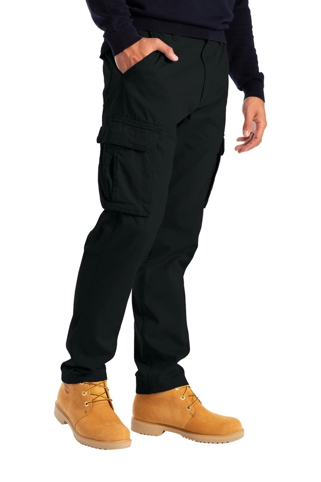 Alamo Men's Straight-fit Cargo Combat Trousers 6 pocket Workwear full Pants - Image 1 of 1