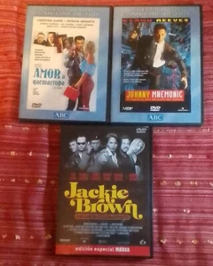 PACK 3 PELÍCULAS: JACKIE BROWN, AMOR A QUEMARROPA Y JOHNNY MNEMONIC - CASTELLANO - Imagen 1 de 1