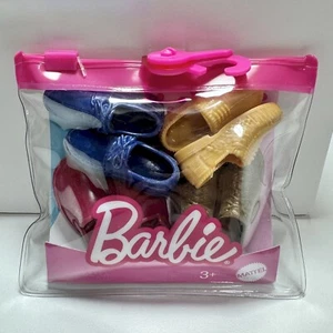 2020 Mattel Ken Fashion Accessory Shoe Pack - 4 Pairs Barbie NEW - Picture 1 of 3