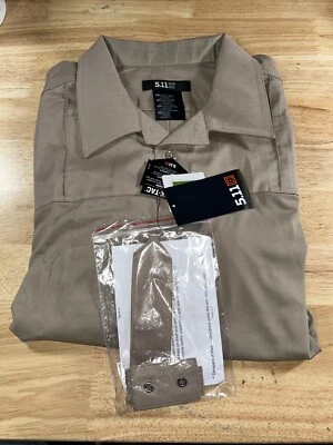 5.11 Men’s 71406 Stryke PDU Short Sleeve Shirt 952 Sheriff Tan Size XL Reg NWT - Image 1 of 3