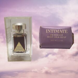 Vintage Revlon Intimate Parfum 1/8 Fl Oz + RARE Intimate Fragrant Body Silk Soap