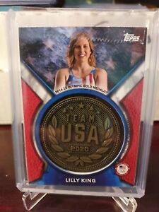 2020-2021 Topps US Olympics Lilly King Achievement Medallion #15/99 Swimming